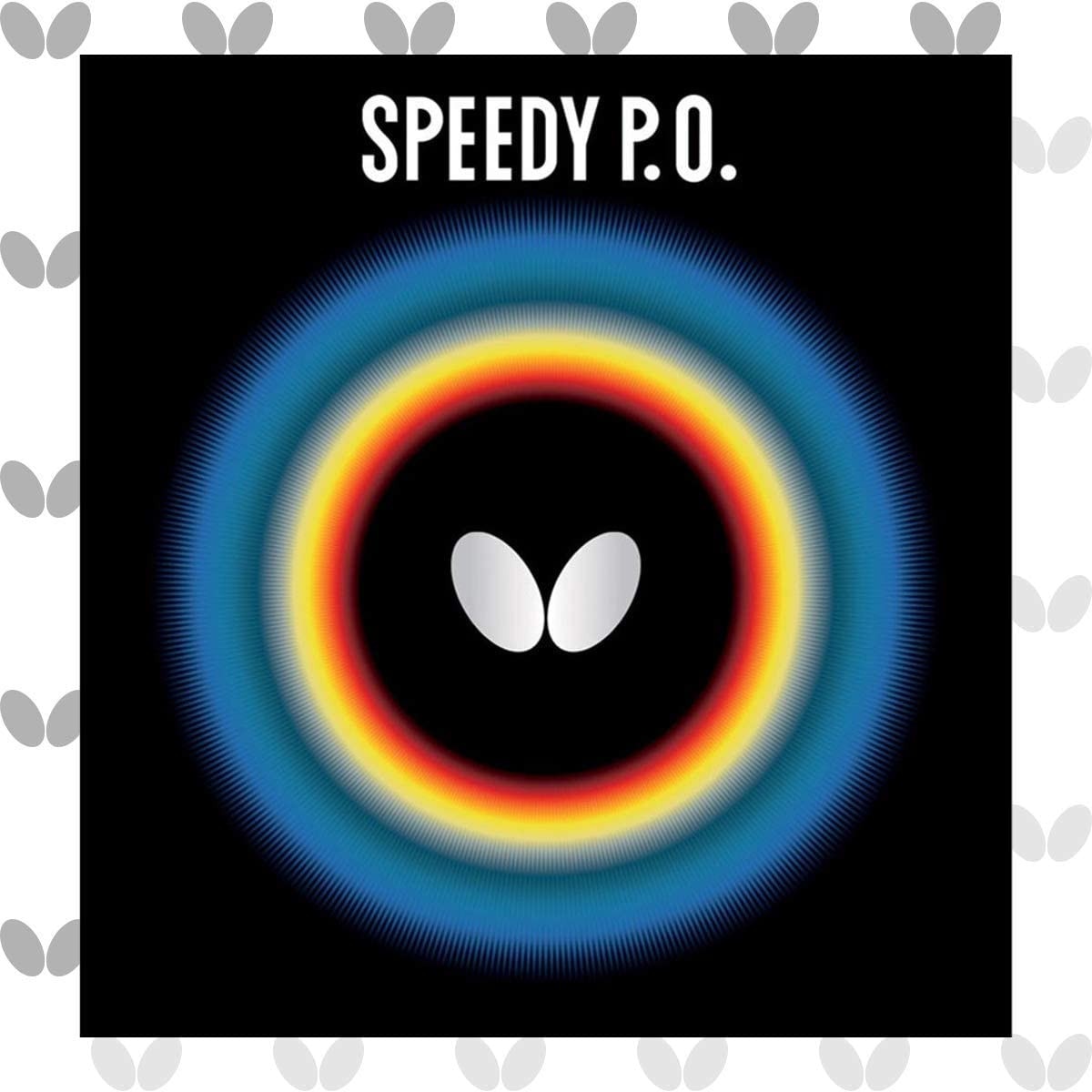 Butterfly Speedy P.O. Table Tennis Rubber: Pips Out Attacking Rubber